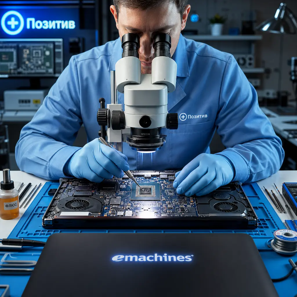 Замена видеокарты ноутбука Emachines в Красноармейске