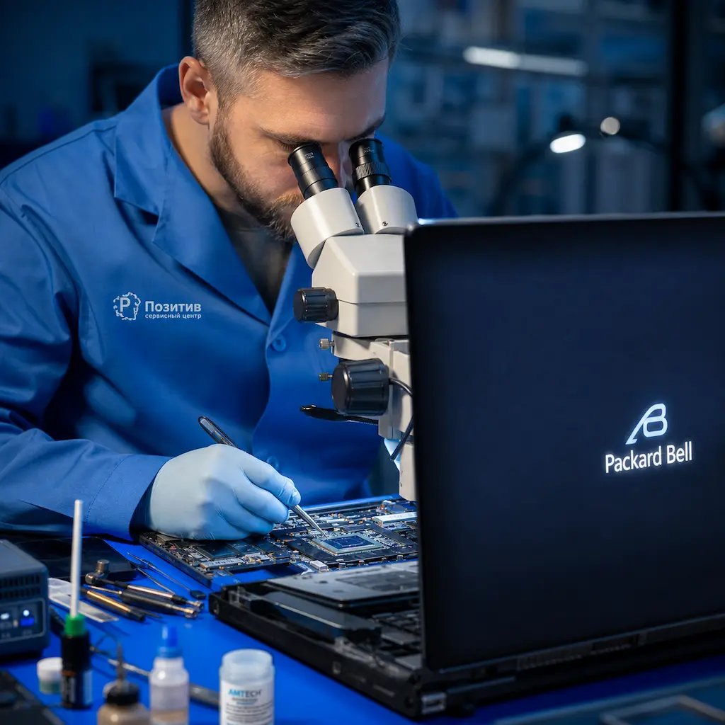 Замена видеокарты ноутбука Packard Bell в Красноармейске
