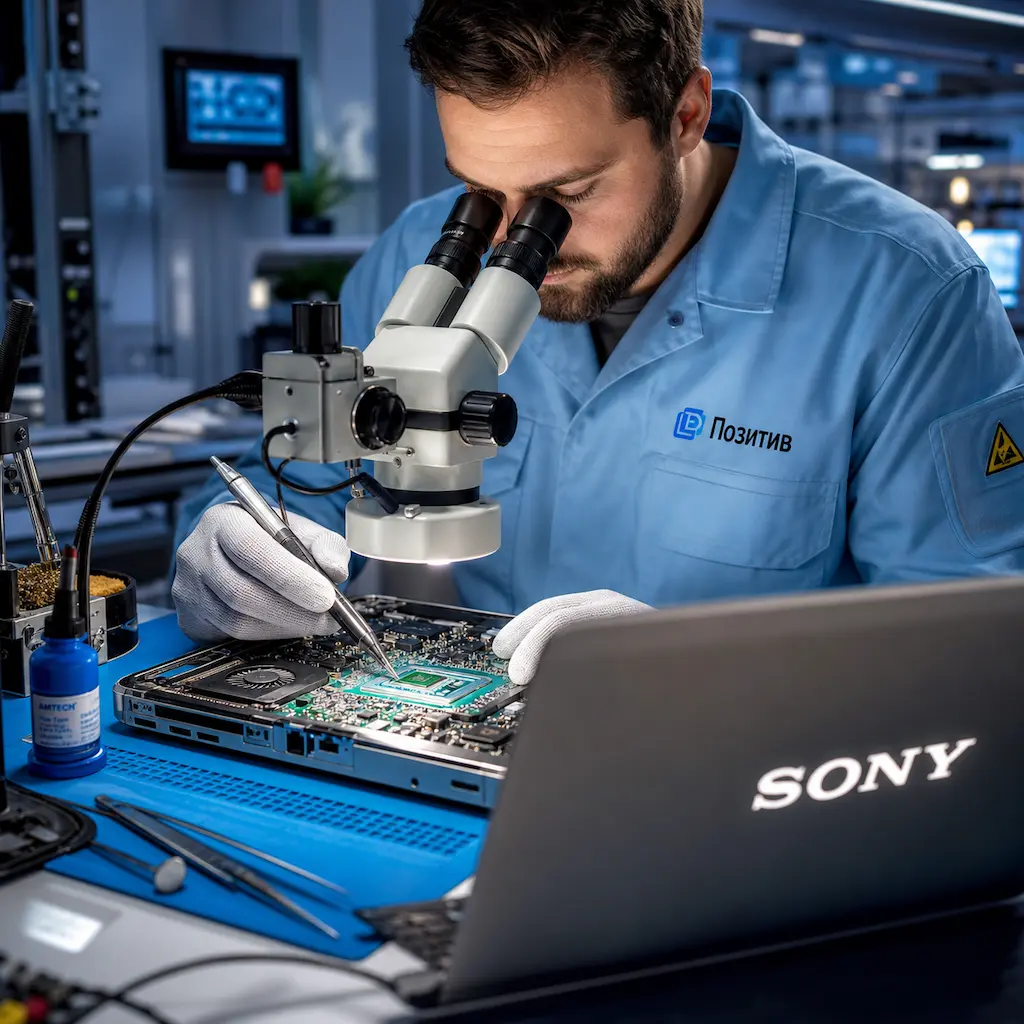 Замена видеокарты ноутбука Sony в Красноармейске