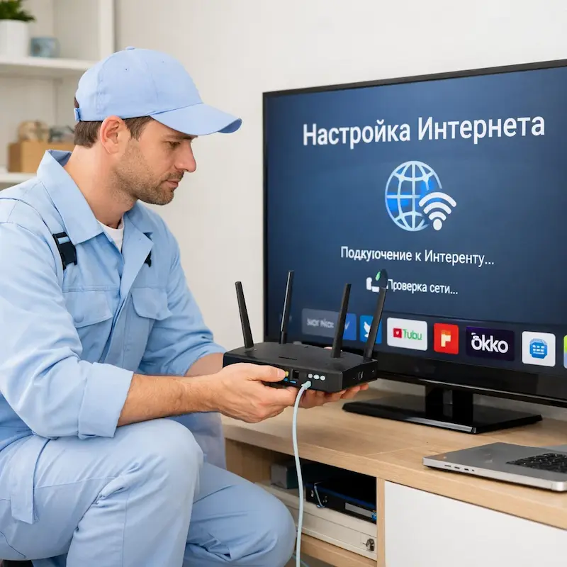 Настройка интернета на телевизоре в Красноармейске