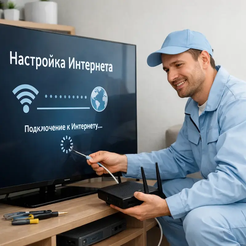 Настройка интернета на ТВ в Красноармейске