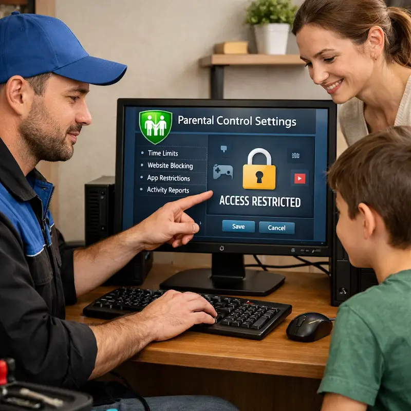 Родительский контроль на компьютере и ноутбуке в Красноармейске